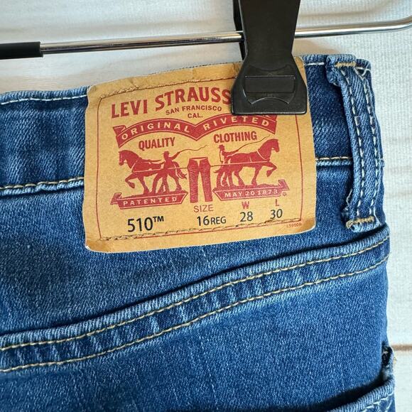 Levi Strauss & Co 510 Medium Wash Skinny Fit 365 Performance Jeans Size 28x30 - Picture 8 of 9